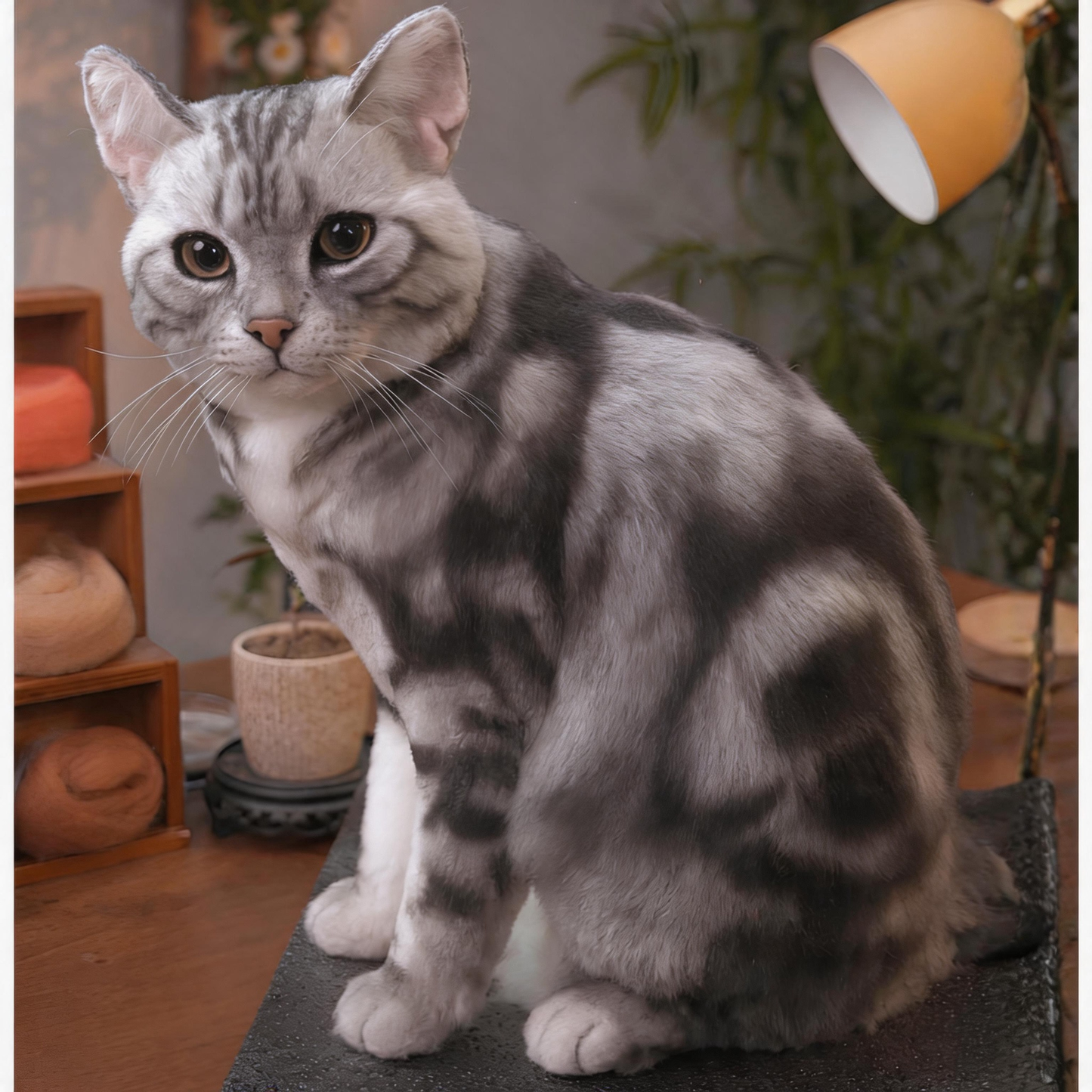 Full-Body Wool Felt Sculpture