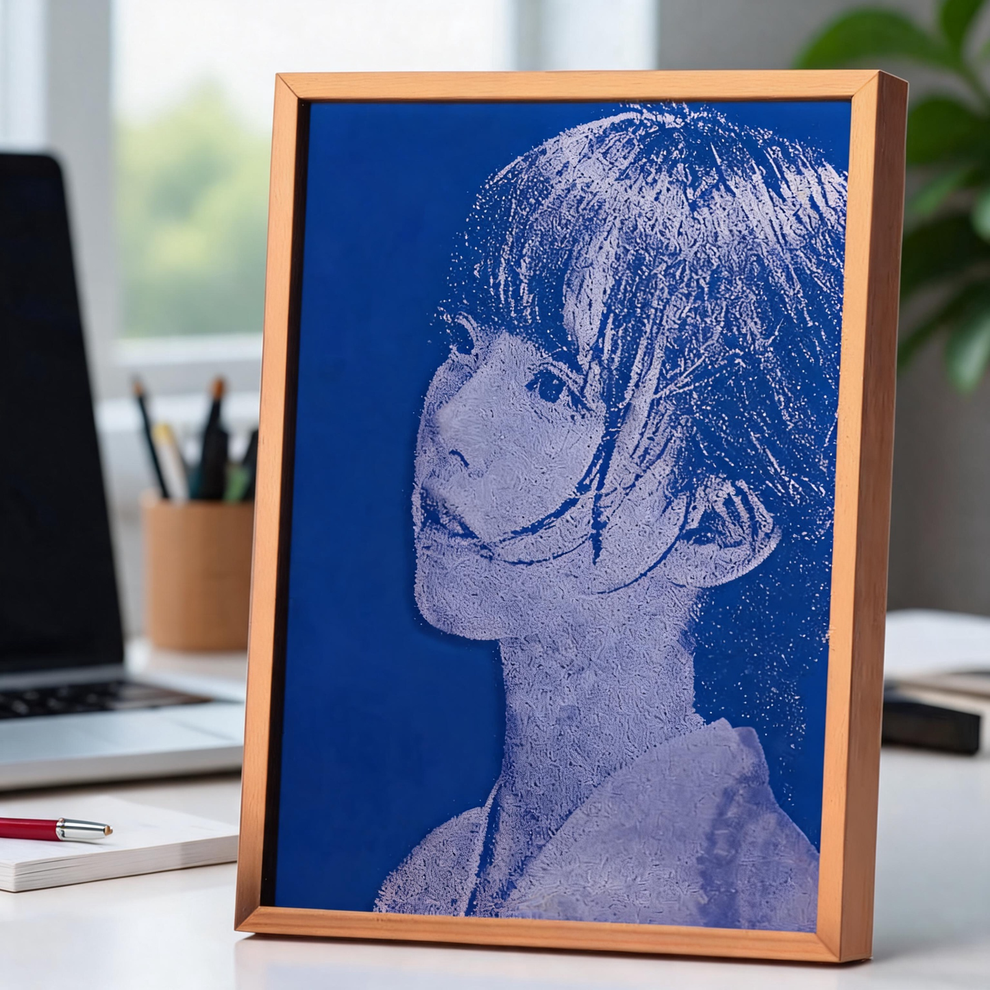 Handcrafted Glass Portrait (With LED Base and Gift Box)